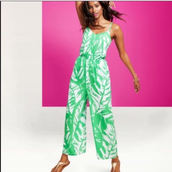 Lilly Pulitzer Pants - Lilly Pulitzer For Target Green Leaf Jumpsuit